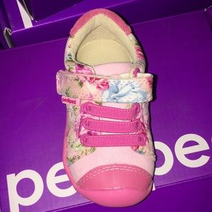NIB Jake Floral Pediped Sneakers (Toddler)